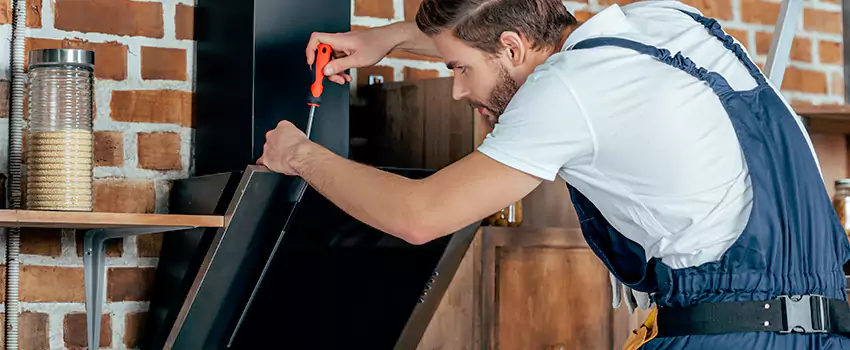Old Rusted Metal Fireplace Repair And Replacement in Lloydminster, SK